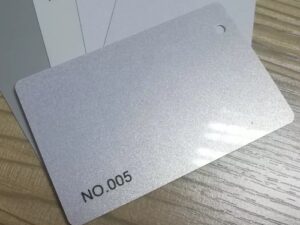 Silver PVC Material Card