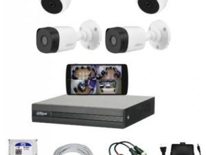 CCTV Packege 4 Channel Dahua DVR 4-Pcs Camera 500GB HDD