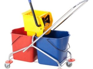 Stainless Steel Cleaning Double Bucket