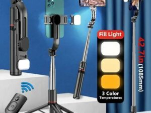 L13D Double Fill Light Bluetooth Selfie Stick